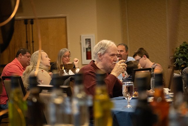 Guests at a dining event