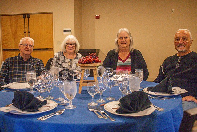A group enjoying our Wine Lovers Dinner event