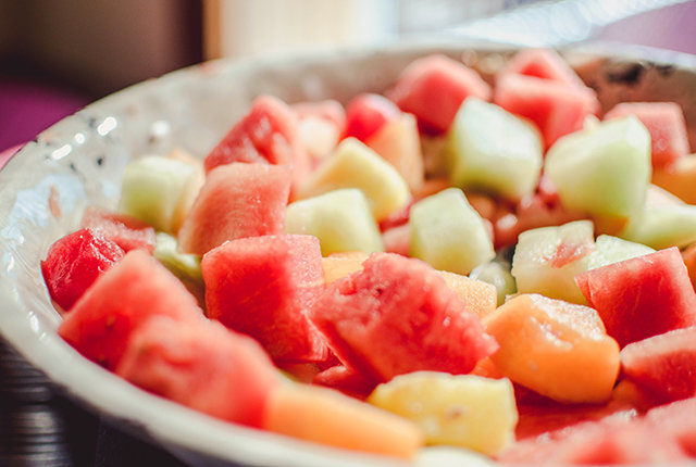 A bowl of fruit, catering at Massanutten Resort